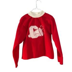 Vintage Childs Clemson Cheering Spirit Top Long Sleeve Shirt SMALL FLAW